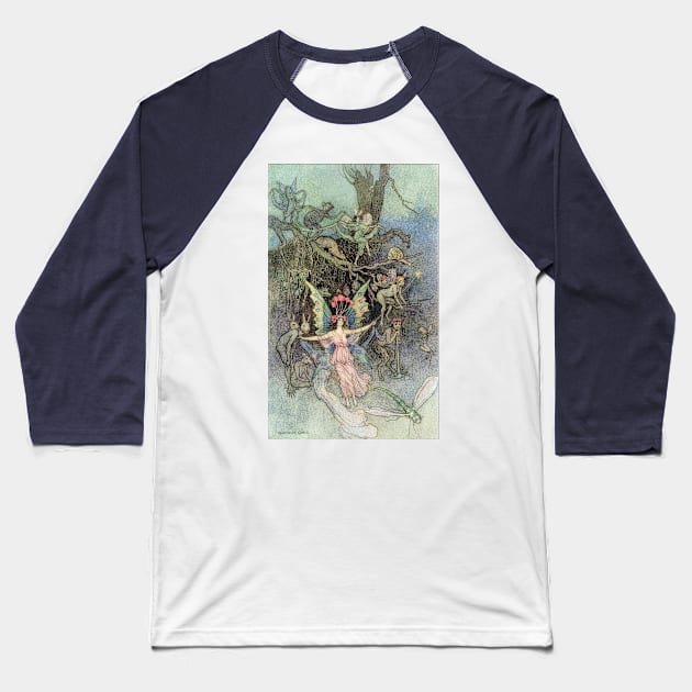 "They Get Away Down Under Ground" - Warwick Goble Baseball T-Shirt by forgottenbeauty